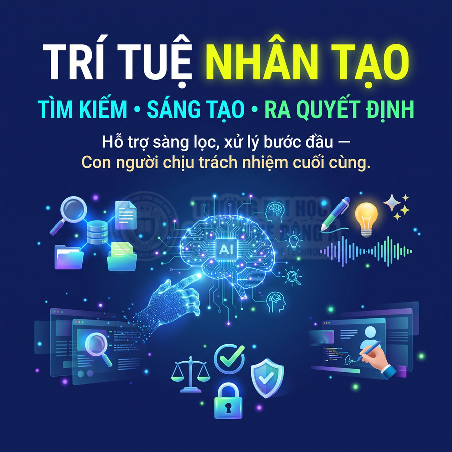 Trí tuệ nhân tạo hỗ trợ tìm kiếm sáng tạo và ra quyết định với con người chịu trách nhiệm cuối cùng