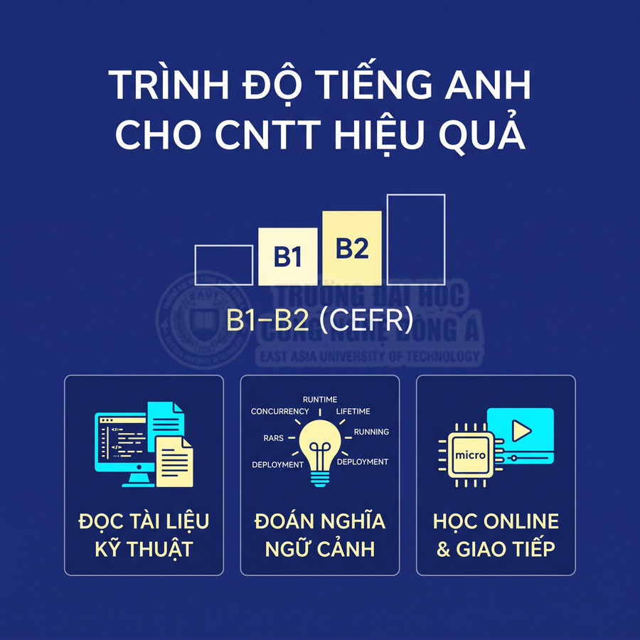 Chương trình tiếng Anh B1 B2 cho sinh viên CNTT với kỹ năng đọc tài liệu kỹ thuật và học online giao tiếp
