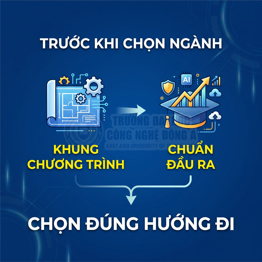 Trước khi chọn ngành hãy xem khung chương trình và chuẩn đầu ra để chọn đúng hướng đi học tập