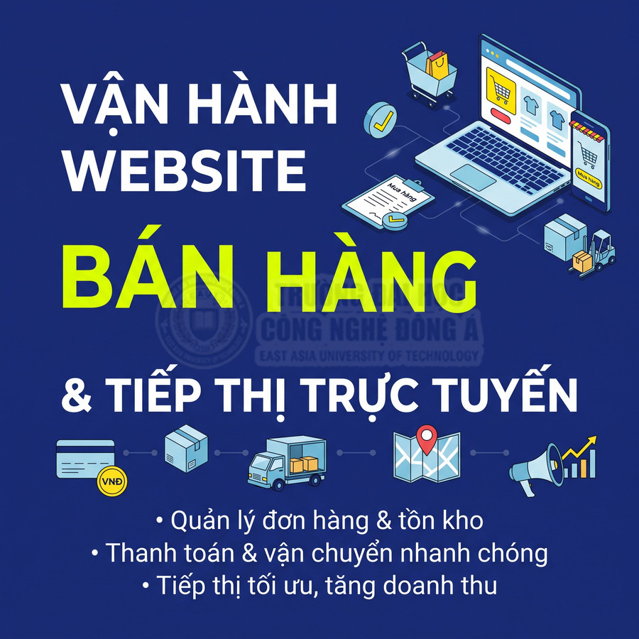 Dịch vụ vận hành website bán hàng và tiếp thị trực tuyến, quản lý đơn hàng, tồn kho, thanh toán và vận chuyển