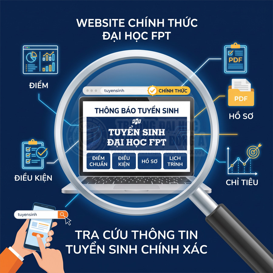 Website tuyển sinh chính thức Đại học FPT tra cứu điểm chuẩn điều kiện hồ sơ chỉ tiêu online