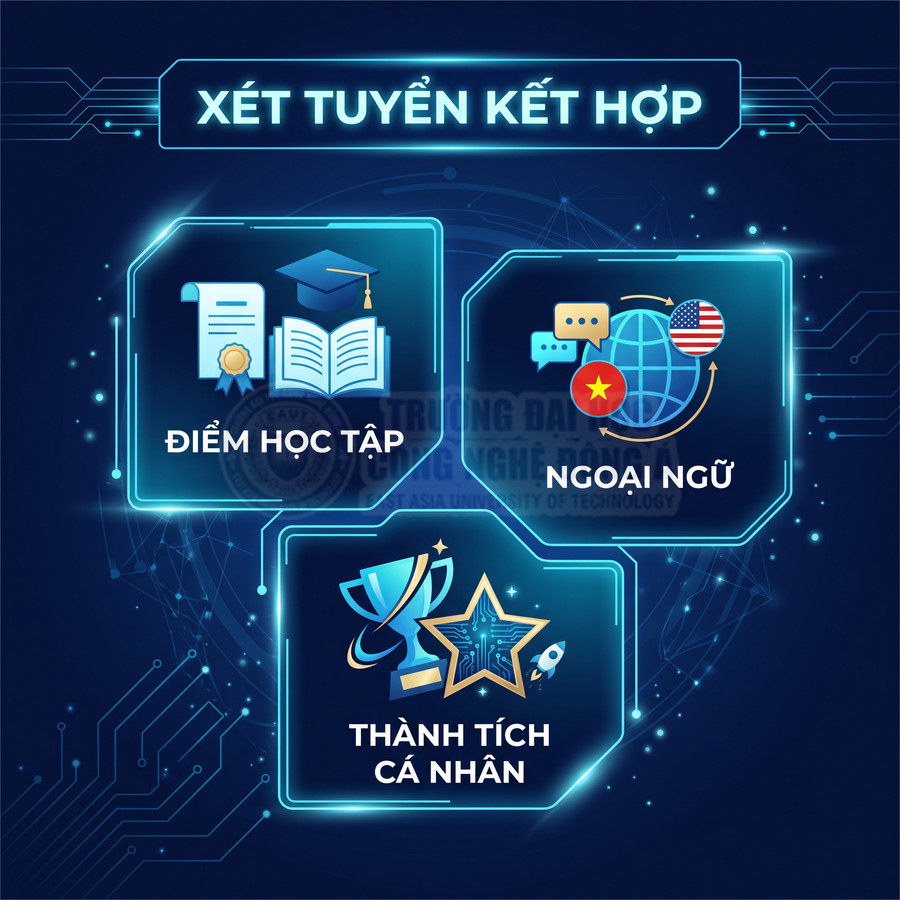 Xét tuyển kết hợp với ba tiêu chí điểm học tập, ngoại ngữ và thành tích cá nhân trên nền công nghệ xanh