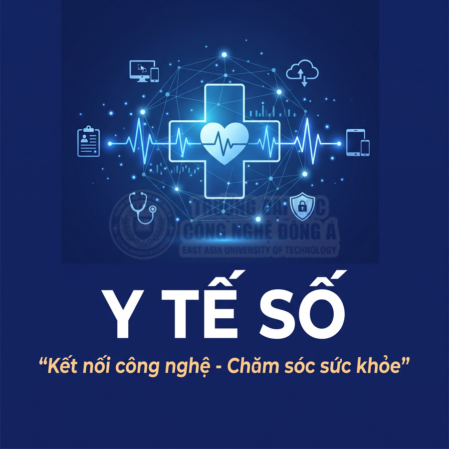 Biểu tượng y tế số với thập tự, trái tim, nhịp tim và các thiết bị công nghệ kết nối mạng♀♀♀♀♀♀